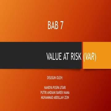 05 enterprise risk management telkom 2011 value at risk | PDF