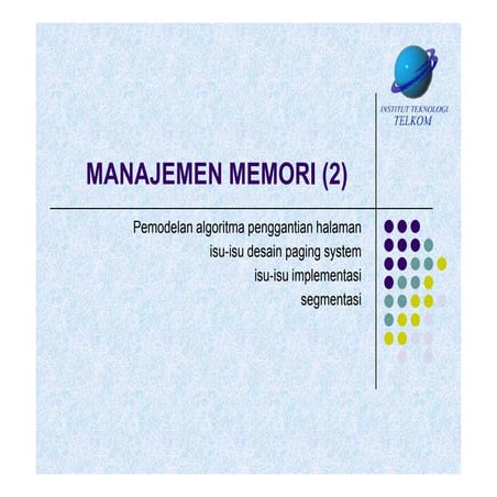 Bab 7 memory lanjutan pdf | PDF