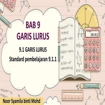 Bab 9 garis lurus (9.1.1)
