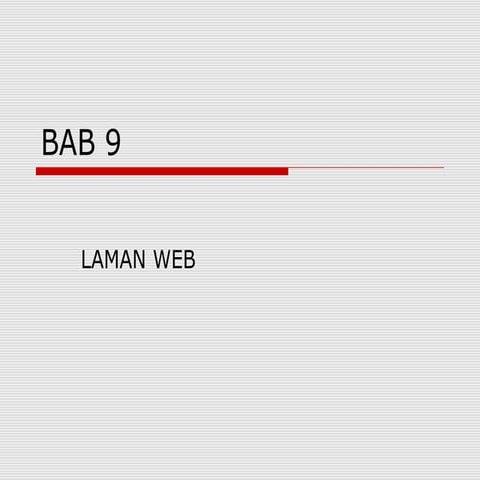 Bab 9 laman web