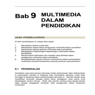 Bab9 multimedia dalam pendidikan