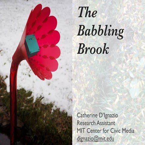 Sensing Nature: The Babbling Brook