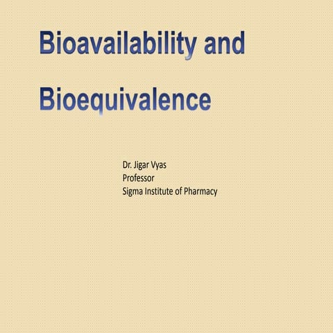 BaBE-Bioavailability and Bioequivalance