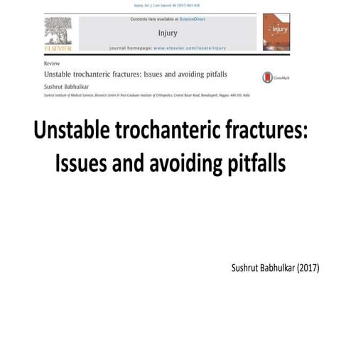 unstable trochanteric fracture 