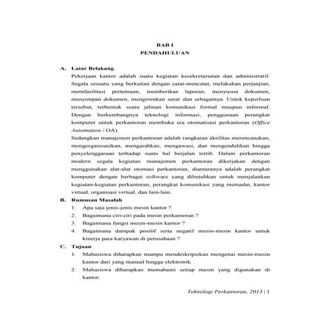 TEKNOLOGI PERKANTORAN