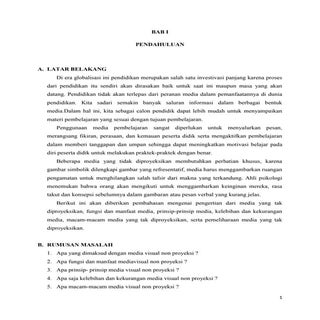 media visual non proyeksi