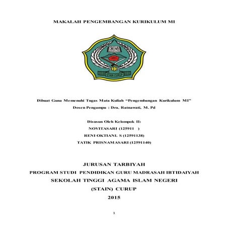 Pengembangan kurikulum 