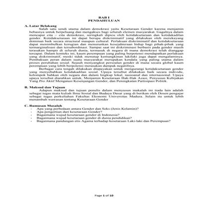 Makalah "Kesetaraan Gender"