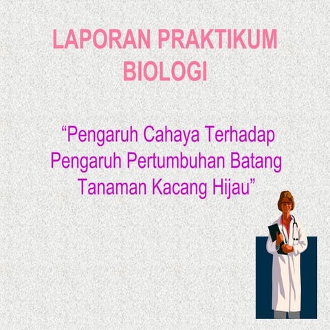 LAPORAN PRAKTIKUM BIOLOGI