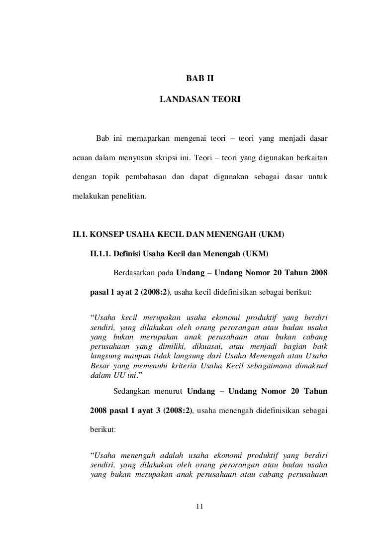 Bab Ii Landasan Teori Sak Etap