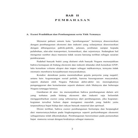 Pendidikan dan Pembangunan