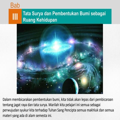 TATA SURYA DAN PEMBENTUKAN BUMI 