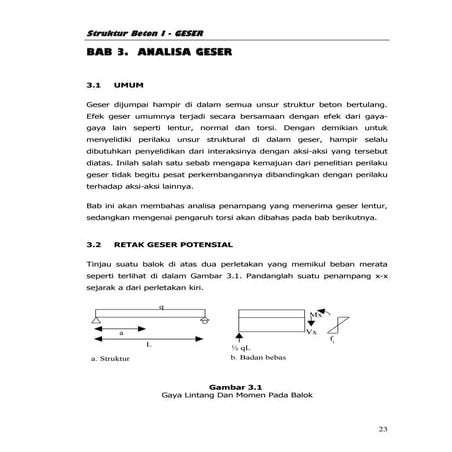 Bab iii analisis geser