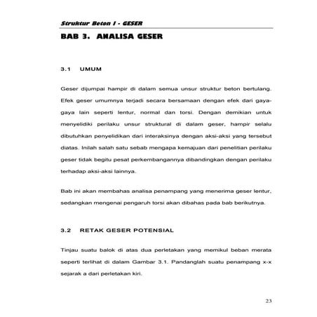 Bab iii analisis geser