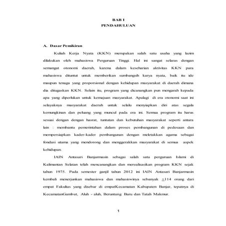 Tugas laporan akhir KKN