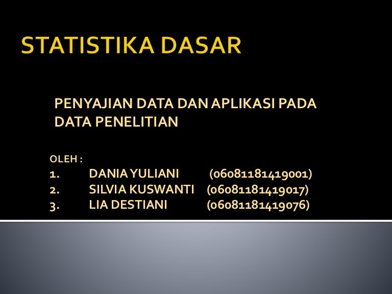 Penyajian Data