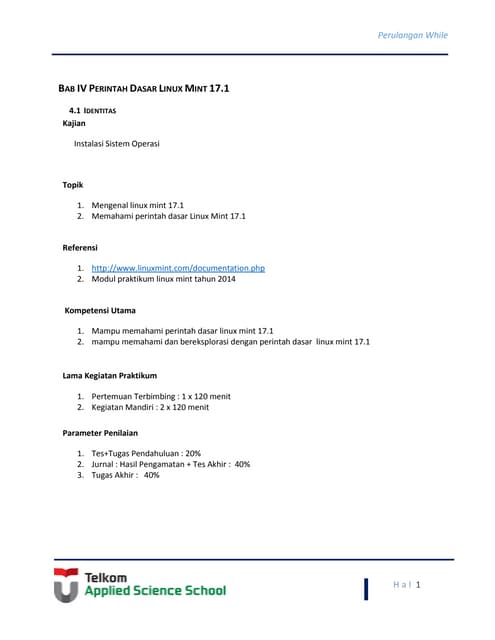 Bab iv perintah dasar linux mint 17