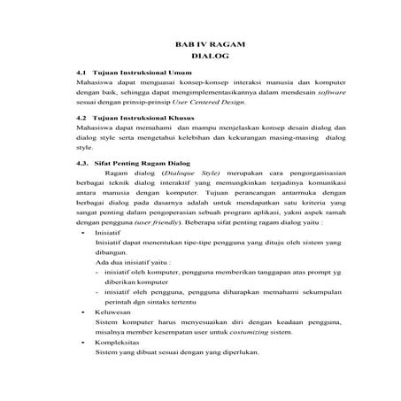 Bab iv ragam dialog | DOCX
