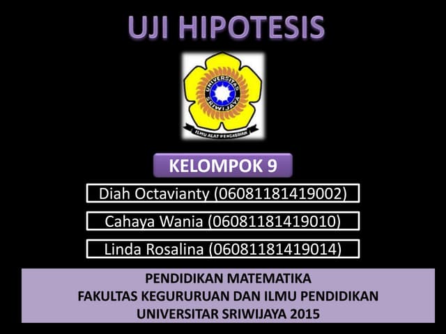 Bab ix uji hipotesis