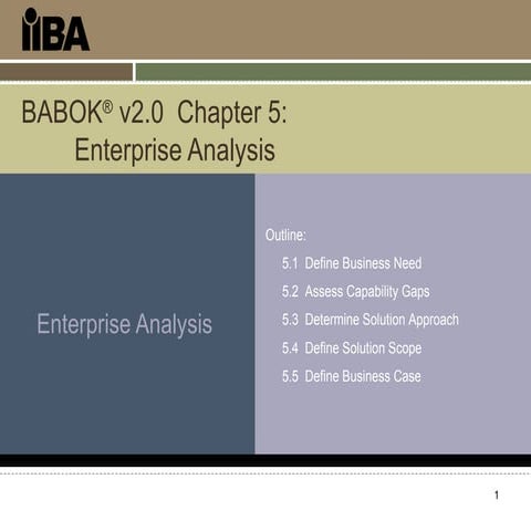 Babok2 chapter5 final