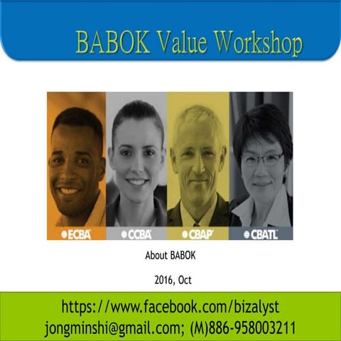 BABOK v3 chapter 10 techniques