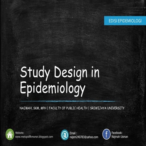 Bab vi studi desain epidemiologi