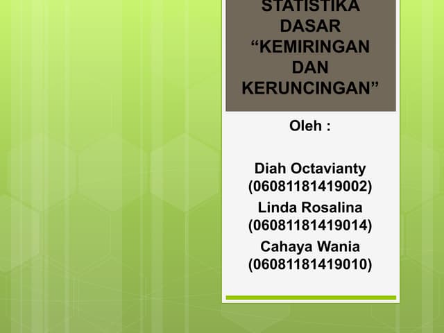Bab v kemiringan dan keruncingan