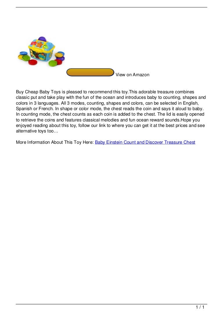 Baby Einstein Count and Discover Treasure Chest