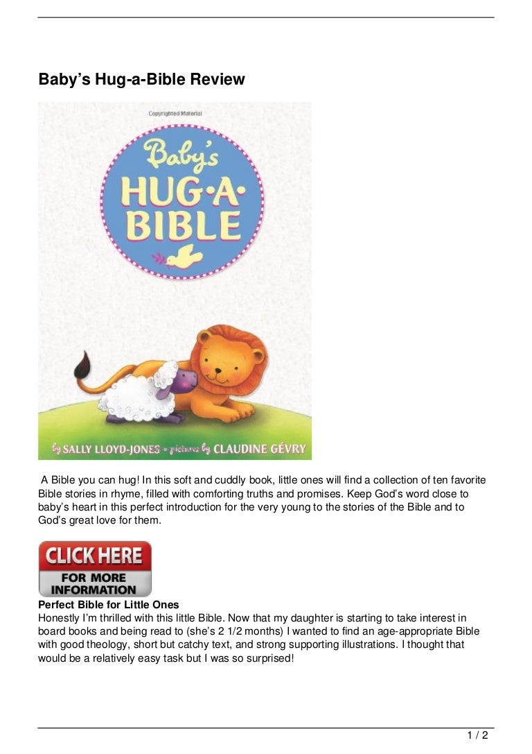baby's hug a bible