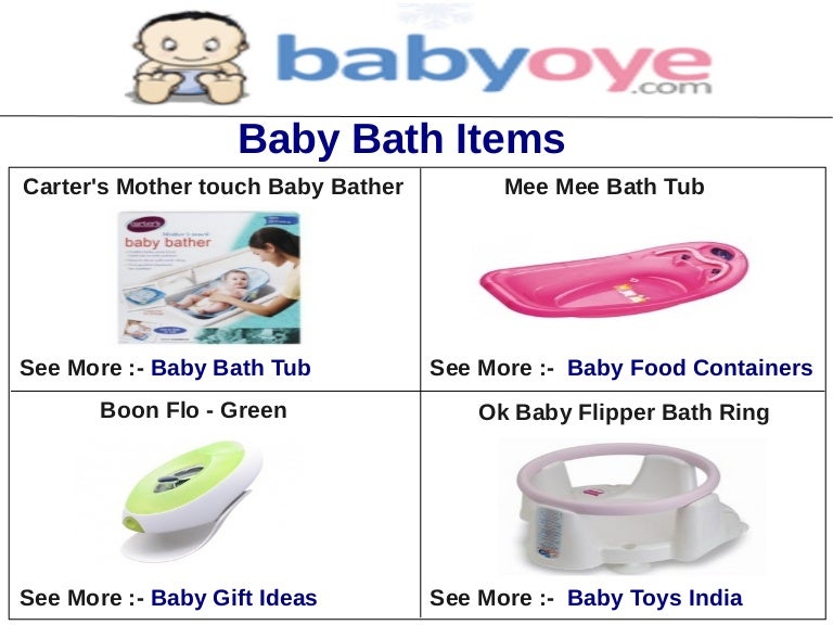 Baby bath items
