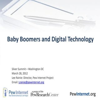 Baby Boomers and Digital Technology