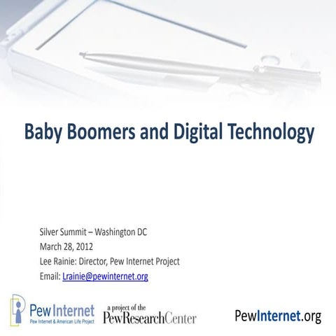 Baby Boomers and Digital Technology