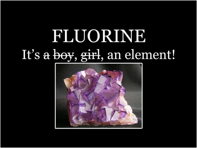 Science - Fluorine Baby Book