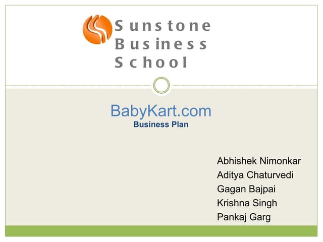 Babykart - Business plan
