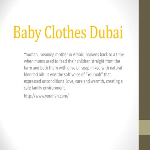 Baby clothes dubai | PPT