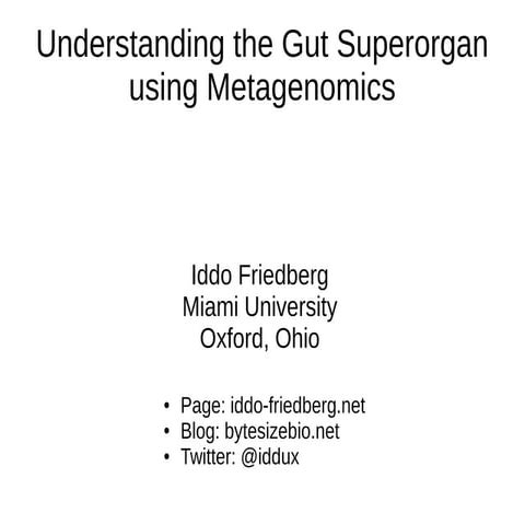 Metagenomics Biocuration 2013