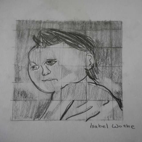 Baby in art pencil