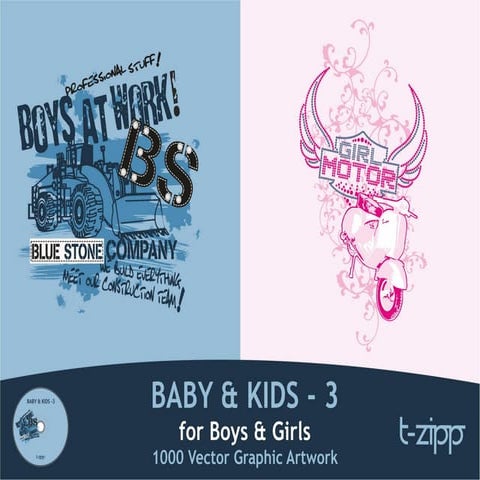 Baby & Kids Volume 3 - Vector Graphic Artworks
