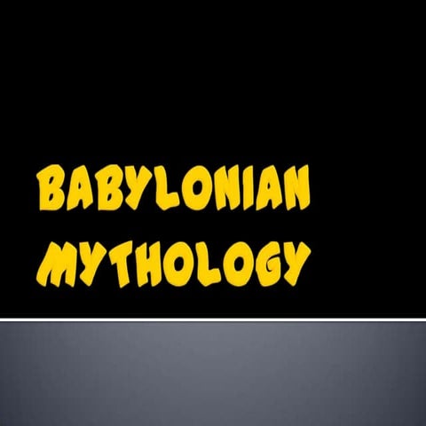 Babylonian mythology