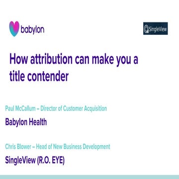How attribution can make you a title contender