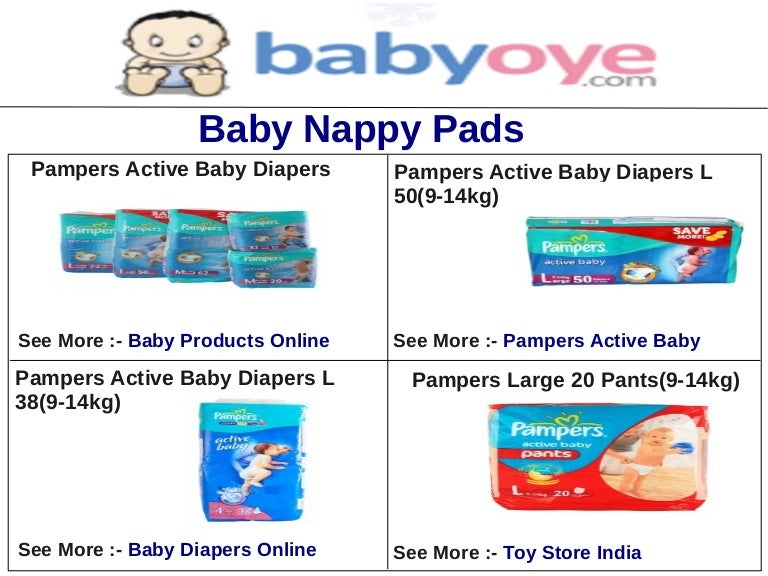 pampers nappy pads