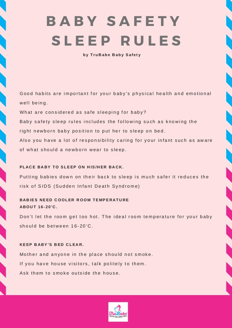 Baby Safety Sleep Rules