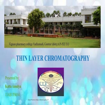 thin layer chromatography