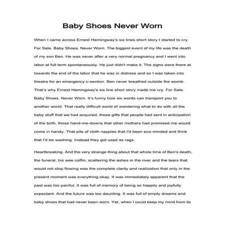 Baby shoes never worn | DOCX