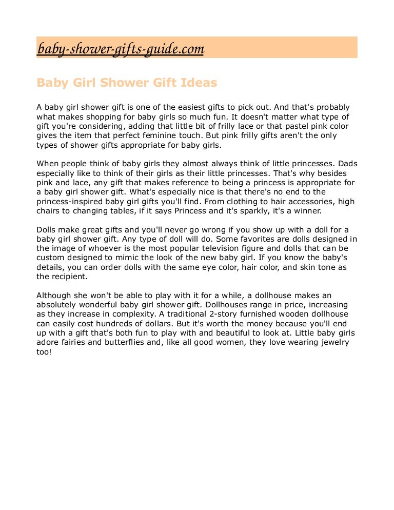 Baby Shower Gifts Guide Com Coming Up With Baby Shower Gift Ideas