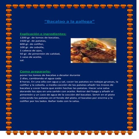 Bacalao a la gallega