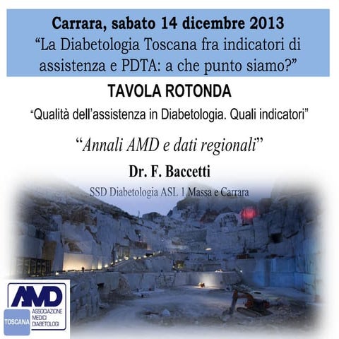 Congresso Regionale AMD-SID 2013 "Annali AMD e dati regionali"/AMD-SID Region...