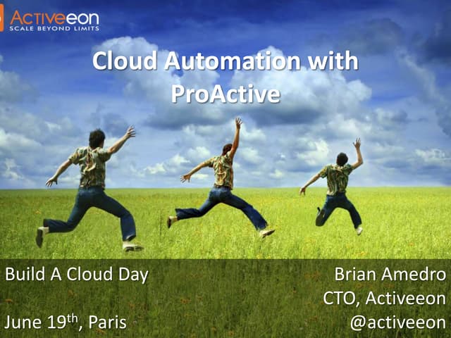 Cloud Automation with ProActive