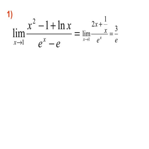 limites L´ Hopital resoltos