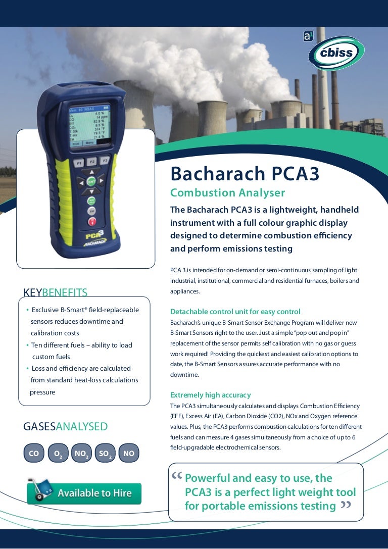 Bacharach PCA3 Gas Detector